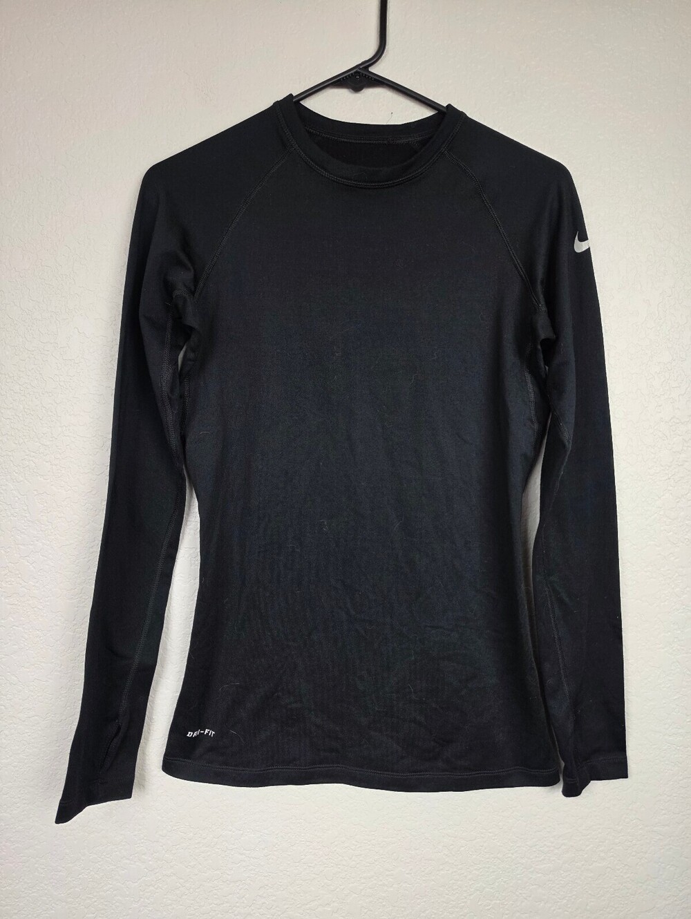 Nike Pro Combat Dri-FIT Black Long Sleeve Small Shirt